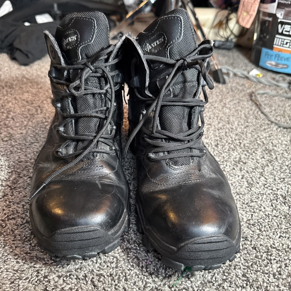 Tactical Sport Side Zip Bates Boots Size 9 Combat Black E02346 - Picture 2 of 7